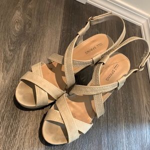 Call It Spring platform sandals size 8